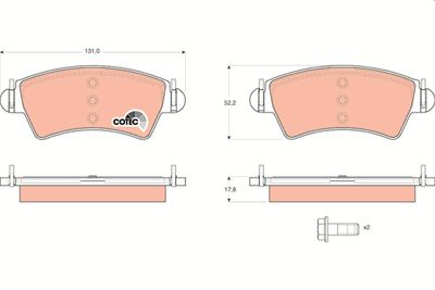 Pastiglie freno anteriore Peugeot 206 convertible 2000 ->