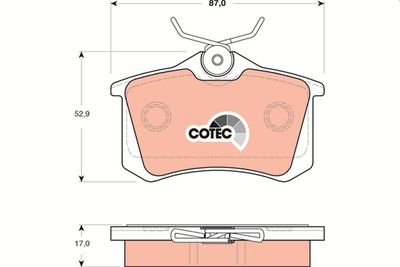 Pastiglie freno posteriore Citroën berlingo/ulysse/A6 1999 2005