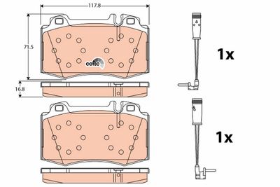 Pastiglie freno anteriore Mercedes sl 2009 ->