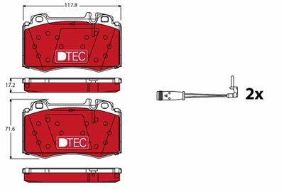 Pastiglie freno dtec anteriore Mercedes CLK320 03/05-12/10