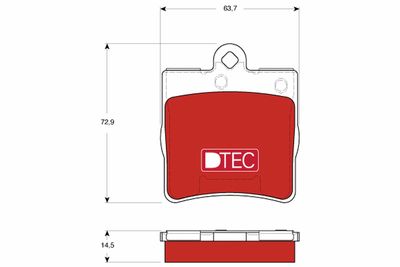 Pastiglie freno dtec posteriore Mercedes CLC160 02/09-06/11