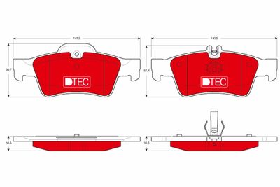 Pastiglie freno dtec posteriore Mercedes-Benz, merce Mercedes benz c-class 200