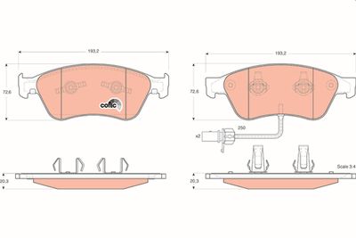 Pastiglie freno anteriore Audi A6 2006 ->