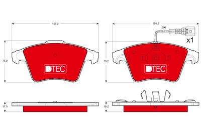 Pastiglie freno dtec anteriore Volkswagen caravelle