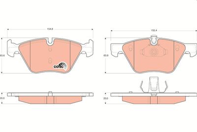 Pastiglie freno anteriore BMW serie 3 2008 ->