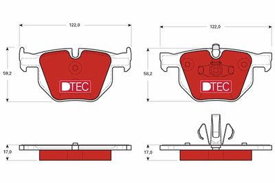 Pastiglie freno dtec posteriore BMW 320D 01/05-12/11