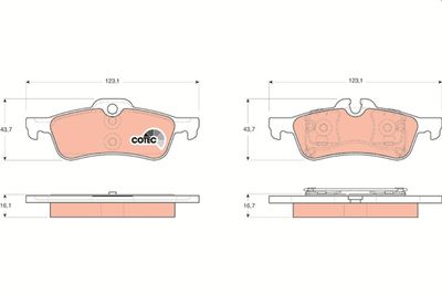 Pastiglie freno posteriore MINI one / cooper 2003 2005