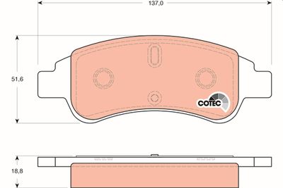 Pastiglie freno anteriore Citroën berlingo /C2/C4 2005 ->