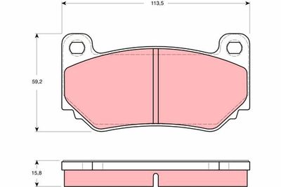 Pastiglie freno anteriore MG MG tf 2002 ->