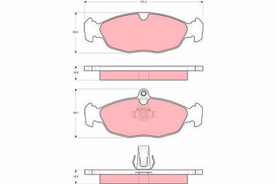 Pastiglie freno posteriore Jaguar xk 8 convertible 1996 1999