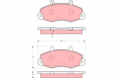Pastiglie freno anteriore Ford Transit bus 1995 2000