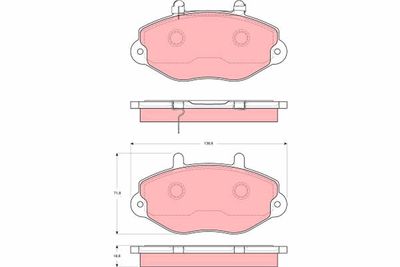 Pastiglie freno anteriore Ford Transit tourneo 1994 2000