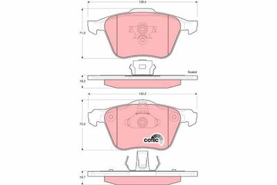 Pastiglie freno anteriore Volvo S80 1999 2006