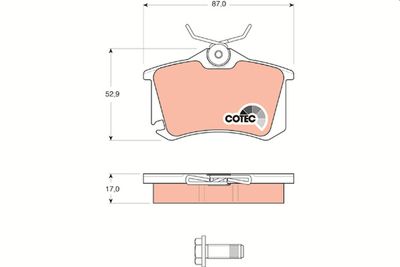 Pastiglie freno posteriore Volkswagen Golf V 2004 ->