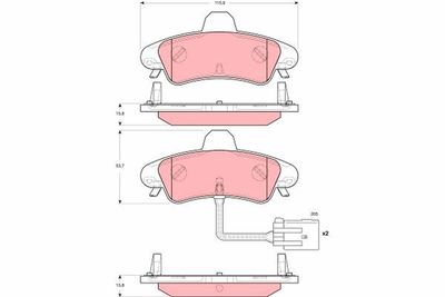 Pastiglie freno posteriore Ford mondeo II estate 1996 2000