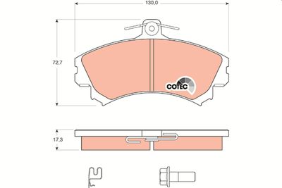 Pastiglie freno anteriore smart/mcc smart forfour 2004 2006