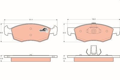 Pastiglie freno anteriore Fiat Fiat doblo - doblo cargo 2005 ->