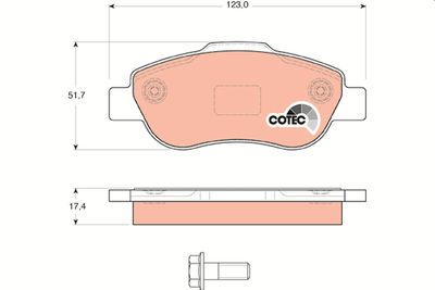 Pastiglie freno anteriore Fiat Panda 1.3 JTD/4x4 2004 ->