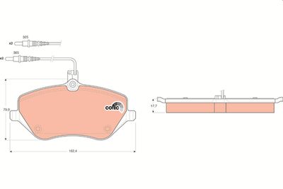 Pastiglie freno anteriore Citroën C5 2008 ->