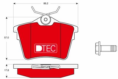 Pastiglie freno dtec posteriore Citroën, Peugeot Citroën C5 II 2006 >>, C5