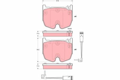 Pastiglie freno anteriore Mercedes sl 2006 ->