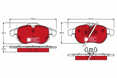 Pastiglie freno dtec anteriore Chevrolet (gm) vectra 09/01-03/02