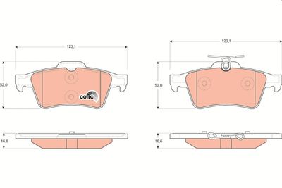 Pastiglie freno posteriore Ford Focus II/c-max /cit 2008 ->