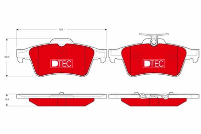 Pastiglie freno dtec posteriore cadillac, Chevrolet, Chevrolet vectra 2001 >>