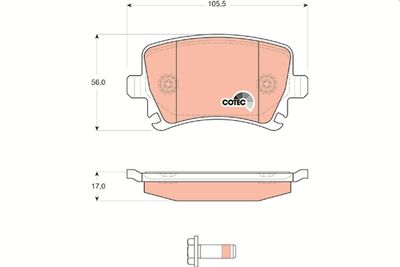 Pastiglie freno posteriore Audi A3 - A4 2008 ->