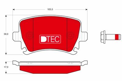 Pastiglie freno dtec posteriore Audi, Audi - faw-aud A3 2003 - 2013, A4 2