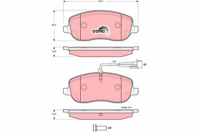 Pastiglie freno anteriore Fiat croma d MultiJet 2005 ->