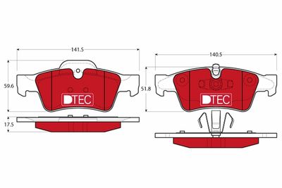 Pastiglie freno dtec posteriore Mercedes G63 amg