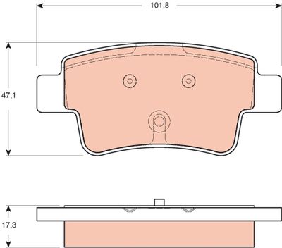 Pastiglie freno posteriore Fiat grande Punto 2007 ->