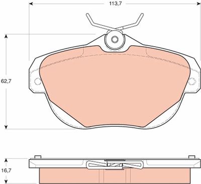Pastiglie freno posteriore Citroën C6 2005 ->