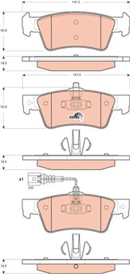 Pastiglie freno posteriore Volkswagen Transporter T5 2003 ->