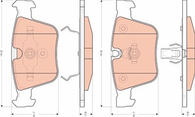 Pastiglie freno posteriore Mercedes s-class 2006 ->