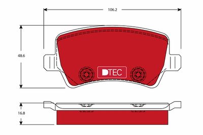 Pastiglie freno dtec posteriore Ford (europe) galaxy 04/06-06/15