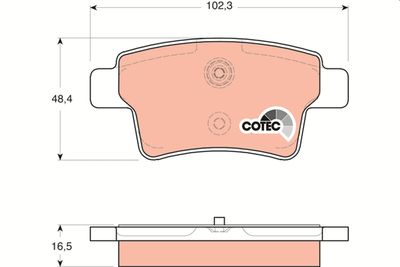 Pastiglie freno posteriore Citroën C4 grand picasso 2008 ->