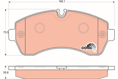 Pastiglie freno anteriore Mercedes sprinter 3-T/5-T 2006 ->