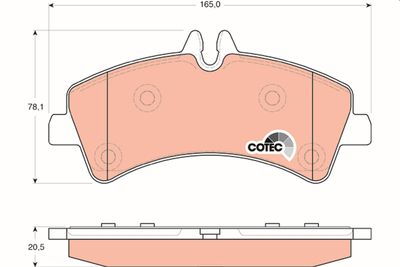 Pastiglie freno posteriore Volkswagen crafter 30-50 box 2006 ->
