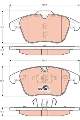 Pastiglie freno anteriore Jaguar s-type 2004 ->