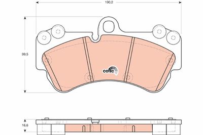 Pastiglie freno anteriore Volkswagen touareg 2006 ->