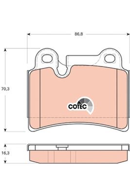 Pastiglie freno posteriore Volkswagen touareg 2002 ->
