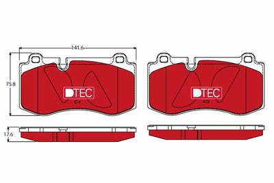 Pastiglie freno dtec anteriore Mercedes CL500 08/06-12/13