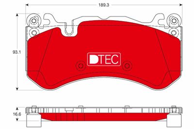 Pastiglie freno dtec anteriore Mercedes C63 amg