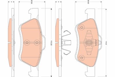 Pastiglie freno anteriore Ford, Mazda, Mazda - Ford maverick/ Mazda
