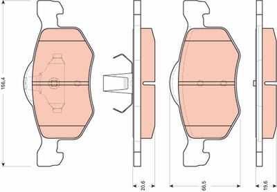 Pastiglie freno anteriore Ford maverick 2001 ->
