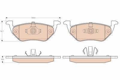 Pastiglie freno posteriore Ford (europe) maverick 02/01-07/07