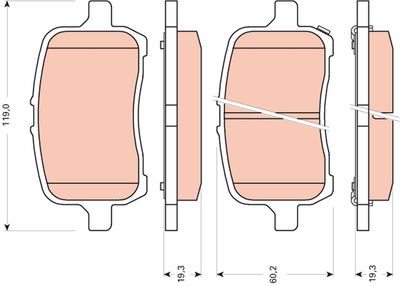 Pastiglie freno anteriore Opel gt convertible 2007 ->