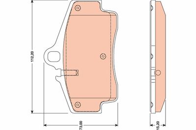 Pastiglie freno posteriore Porsche boxster 2009 ->